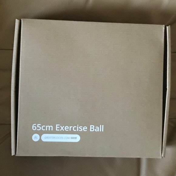 GREATER GOODS 65 CM EXERCISE BALL,WORKOUT, BALANCE, STABILITY, NIB - Picture 2 of 4